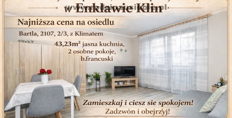 apartment for sale - Kraków, Dębniki, Kliny, Bartla