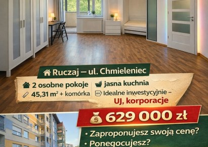 mieszkanie na sprzedaż - Kraków, Dębniki, Ruczaj, Chmieleniec