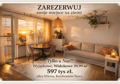 mieszkanie na sprzedaż - Kraków, Podgórze Duchackie, Kurdwanów, Wincentego Witosa