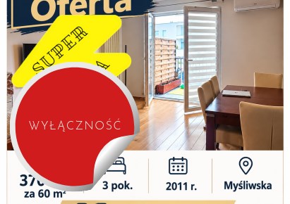 mieszkanie na wynajem - Kraków, Podgórze, Płaszów, Myśliwska